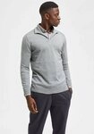 Selected Troyer SLHBERG HALF ZIP CARDIGAN NOOS Baumwolle, regular fit