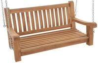CLP Gartenbank Joyce (1er), wetterfestes Teakholz, mit Befestigungsmaterial