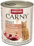 Animonda Carny Adult mit Huhn, Pute & Entenherzen 800 g - 6 St&uuml;ck, Nassfutter...