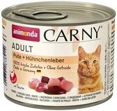 Animonda Carny Adult mit Pute & H&uuml;hnchenleber 200 g - 6 St&uuml;ck, Nassfutter...