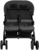 vidaXL Baby carriage for twins Dark grey