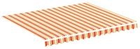 vidaXL Markise Markisenbespannung Gelb und Orange 3x2,5 m