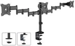 Maclean Monitor-Halterung MC-691 Tischhalterung Monitorarm f&uuml;r 3 Monitore 13"-27",