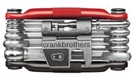 crankbrothers Fahrradwerkzeugset Crankbrothers Multi-17 Multitool schwarz-rot