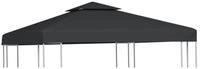 vidaXL Pavillon-Ersatzdach Pavillon-Ersatzdach 310 g/m&sup2; Dunkelgrau 3x3 m, 300 x 300