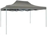 vidaXL Pavillon, Profi-Partyzelt Faltbar 3&times;4 m Stahl Anthrazit