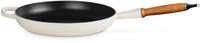 LE CREUSET Bratpfanne Signature Gusseisen mit Holzgriff