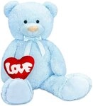 BRUBAKER Kuscheltier XXL Teddyb&auml;r 100 cm gro&szlig; mit Love Herz (1-St), gro&szlig;er Teddy