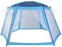 vidaXL Poolverdeck, Pool-Zelt 500x433x250 cm Blau