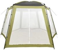 vidaXL Poolverdeck, Pool-Zelt Stoff 500x433x250 cm Gr&uuml;n