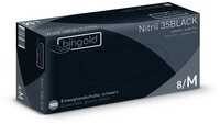 Bingold Einweghandschuhe Einmalhandschuhe Nitril 35BLACK, schwarz, Gr&ouml;&szlig;e L,...