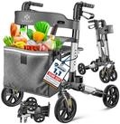 KESSER Rollator Aluminium &ndash; faltbar, h&ouml;henverstellbar & bis 136 kg...