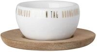 r&auml;der design stories Eierbecher Eierbecher mit Unterteller neutral wei&szlig; 7x3cm