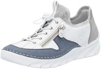 Slip-On Sneaker RIEKER, Damen, Gr. 36, wei&szlig; (wei&szlig;, kombiniert), Lederimitat, Schuhe