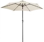 Kingsleeve Sonnenschirm, LED Beleuchtung Solarbetrieben Neigbar Wasserabweisend