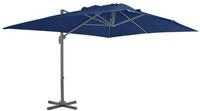 vidaXL Sonnenschirm Ampelschirm mit Aluminium-Mast 4x3 m Azurblau