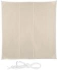 relaxdays Sonnensegel Quadrat in Beige, (6-tlg), 4 x 4 m