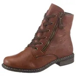 Rieker Stiefelette Schn&uuml;rstiefelette, Schn&uuml;rboots mit Rei&szlig;verschluss an der