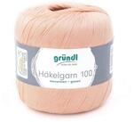 Gr&uuml;ndl H&auml;kelgarn 100, Baumwolle d&uuml;nn zum H&auml;keln Handarbeiten DIY, 100g