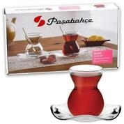 Pasabahce Teeglas Pasabahce 96574 Teegl&auml;ser Set Cay Bardagi 6x Teeglas + 6x