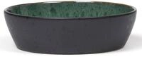 Bitz Schale Bowl black / green 18 cm, Steinzeug, (Bowls), Suppenschale 18 cm