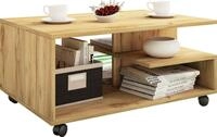 VCM Couchtisch Stango L 41x80x50cm, Holz Couchtisch schlicht