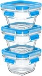 Emsa Frischhaltedose N10507 Clip & Close Glas, Glas, Kunststoff, (Set, 3-tlg),...