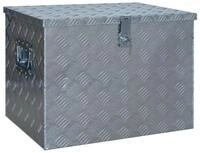 vidaXL Werkzeugbox Aluminiumkiste 610 x 430 x 455 mm Silbern (1 St)