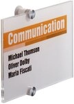 DURABLE Hinweisschild Durable 4823 19 T&uuml;rschild CRYSTAL SIGN, 210 x 148 mm,