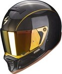 Scorpion Exo Motorradhelm EXO-HX1 Carbon SE Solid Gold Helm, Integriertes