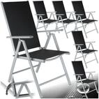 tectake Gartenstuhl Balkonstuhl, klappbar, Textilene-Gewebe, 67 x 56 x 105 cm