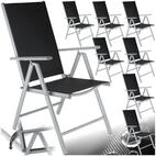 tectake Gartenstuhl Balkonstuhl, klappbar, Textilene-Gewebe, 67 x 56 x 105 cm