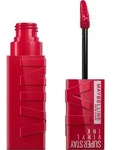 MAYBELLINE NEW YORK Lippenstift SUPER STAY VINYL INK, mit mattem Finish,...