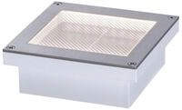 Paulmann LED Einbauleuchte Brick IP67 100x100mm 3000K 0,8W 25lm 230V Alu, Grau