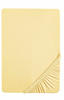 Spannbettlaken biberna Jersey-Spannbetttuch 0077155, Biberna gelb 90-100 cm x...