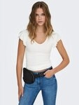 ONLY V-Shirt ONLBELIA &ndash; V-Ausschnitt f&uuml;r femininen Sommerkomfort Viskosemischung,