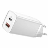Baseus Schnellladeger&auml;t Baseus GaN2 Lite USB+C 65W EU (wei&szlig;) Smartphone-Ladeger&auml;t