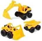 relaxdays Spielzeug-Baumaschine Spielzeug Baustellenfahrzeuge 3er Set, (3-tlg)