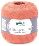 Gr&uuml;ndl H&auml;kelgarn 100, Baumwolle d&uuml;nn zum H&auml;keln Handarbeiten DIY, 100g
