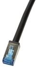 LogiLink LOGILINK Patchkabel Outdoor CAT.6A S/FTP schwarz 1m Netzwerkkabel