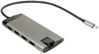 Inter-Tech Laptop-Dockingstation Inter-Tech GDC-802 Kabelgebunden USB 3.2 Gen 1...