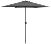 vidaXL Sonnenschirm Sonnenschirm mit Aluminium-Mast 270x246 cm Anthrazit