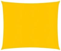 vidaXL Sonnensegel 25 x 25 m Sonnensegel 160 g m&sup2; Gelb 2,5x2,5 m HDPE...