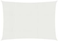 vidaXL Sonnensegel 45 x 35 m Sonnensegel 160 g m&sup2; Wei&szlig; 3,5x4,5 m HDPE...
