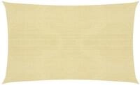vidaXL Sonnensegel 2 x 45 m Sonnensegel 160 g m&sup2; Beige 2x4,5 m HDPE Beschattung