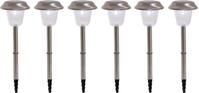 n&auml;ve LED Gartenleuchte Gustav, LED fest integriert, 6er-Set LED Au&szlig;enleuchte mit