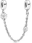 Pandora Charm Blume Sicherheitskette mit G&auml;nsebl&uuml;mchen 798764C01-05