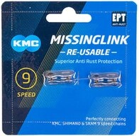 KMC Fahrradkette KMC Kettenschloss MissingLink 9-fach 1/2 x 11/128 silber 6 -...