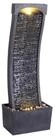 Teamson Home Gartenbrunnen Wasserbrunnen aus Polyresin schwarz H98 cm