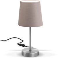 B.K.Licht Tischleuchte, ohne Leuchtmittel, LED Nachttischlampe mit Schalter E14 IP20